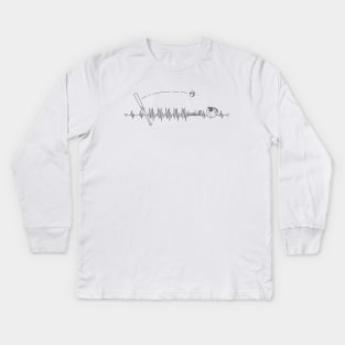 I heart Baseball! Kids Long Sleeve T-Shirt